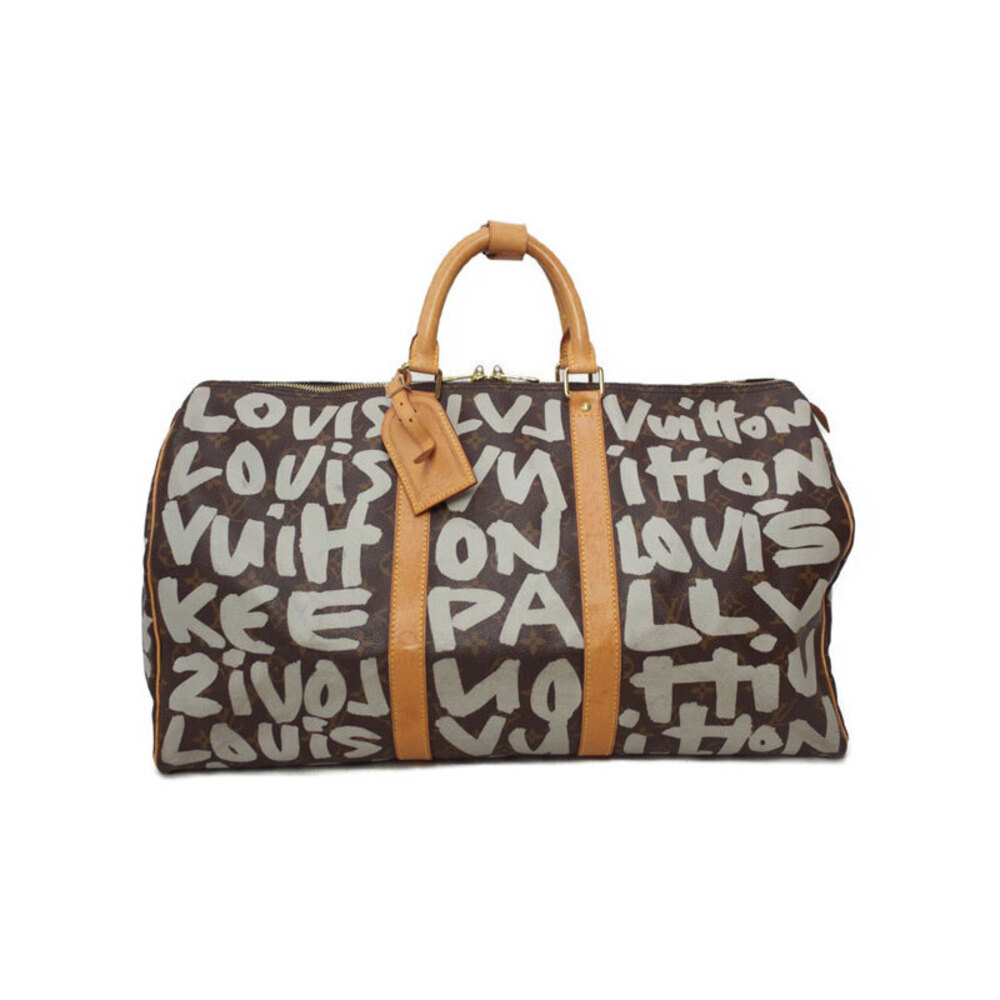 Louis Vuitton Monogram Graffiti Keepall Boston Bag